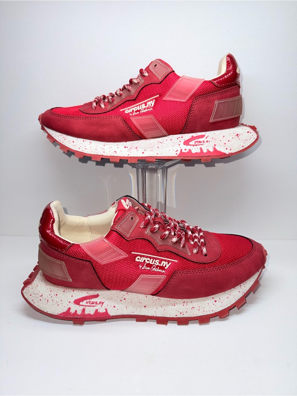 Circus by Sam Edelman Red Low-Top Platform Sneakers